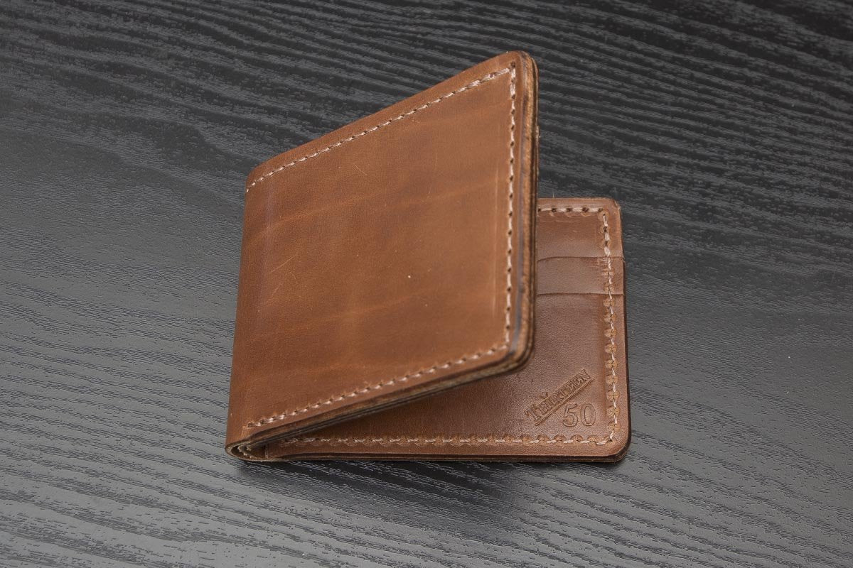 Classic Bifold Wallet  Natural Vegetable Tanned – Thirteen50 Leather