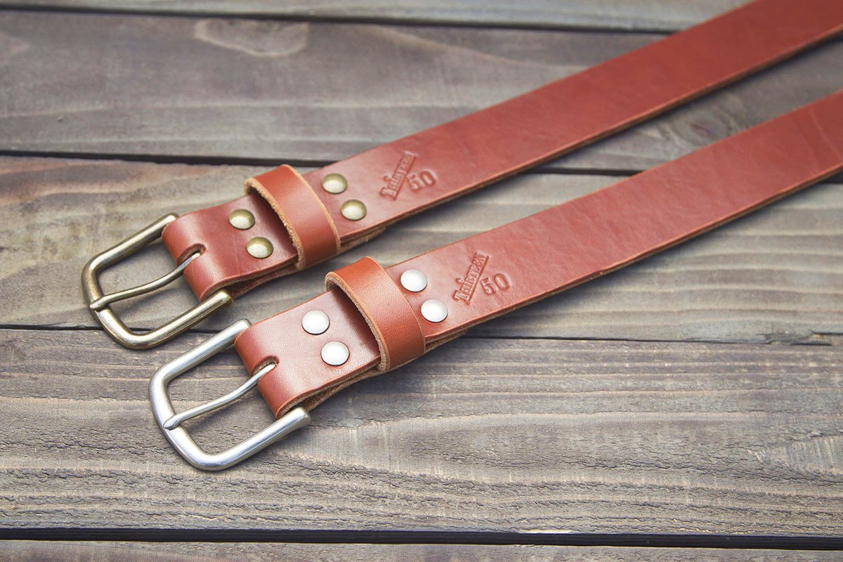 1.5 Wide Chestnut Leather Belt Strap Replacement with Snaps – Buckle My  Belt